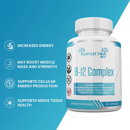B-12 Complex Vitamin Supplement for Increased Energy & Vitality-2