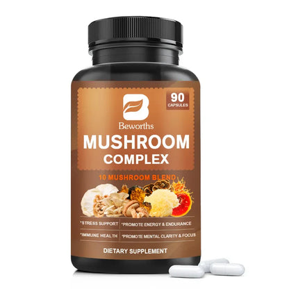 BEWORHTS 90pcs Mushroom Capsules for Health-0