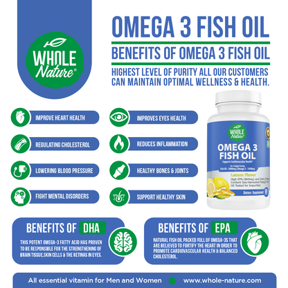 Whole Nature Omega 3 Fish Oil 2400mg-3