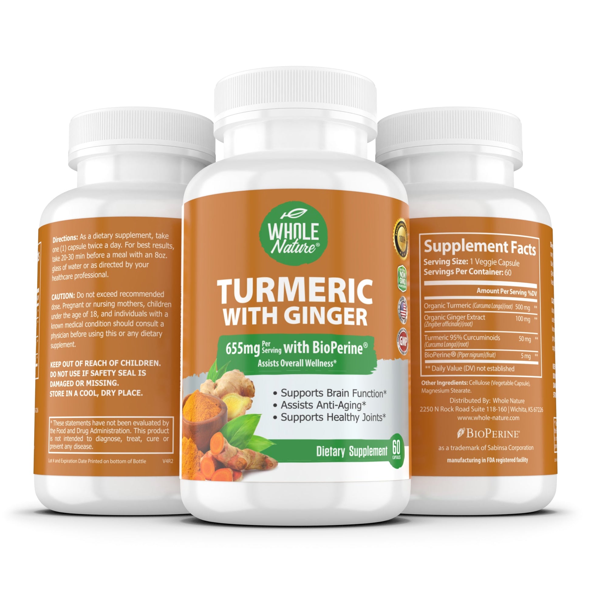 Turmeric Curcumin, Ginger & Black Pepper-1