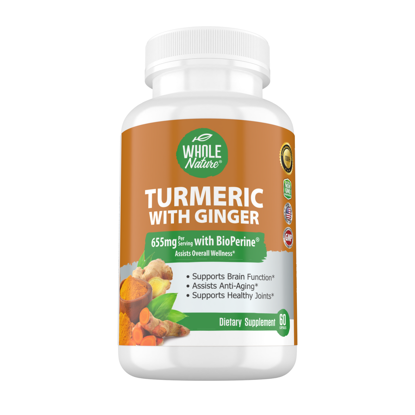 Turmeric Curcumin, Ginger & Black Pepper-0
